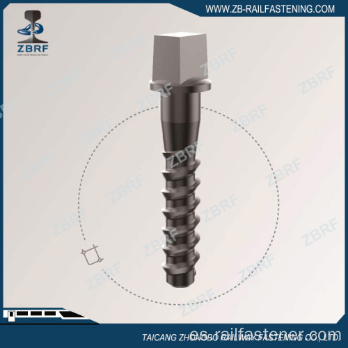 Púa de tornillo de alta resistencia AREMA de 1X5-1 / 8 &quot;